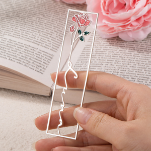 1.Custom Birth Flower Name Bookmark